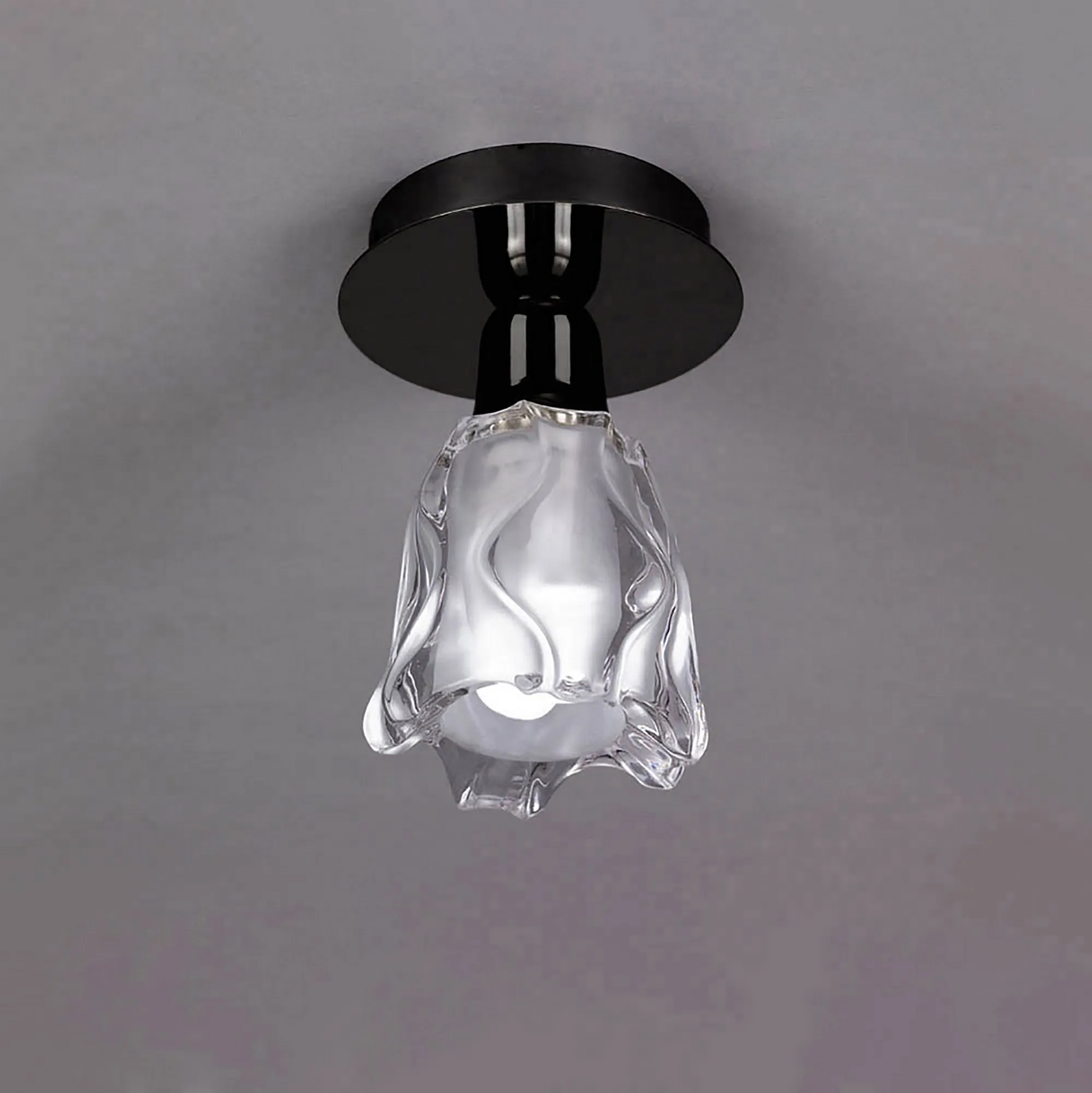 Amel Black Chrome Ceiling Lights Mantra Flush Fittings